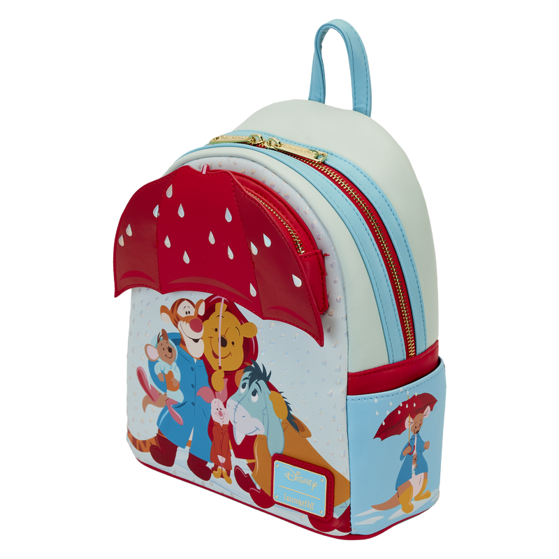 disney winnie the pooh and friends fall scenes mini backpack Winnie the Pooh & Friends Rainy Day Mini Backpack