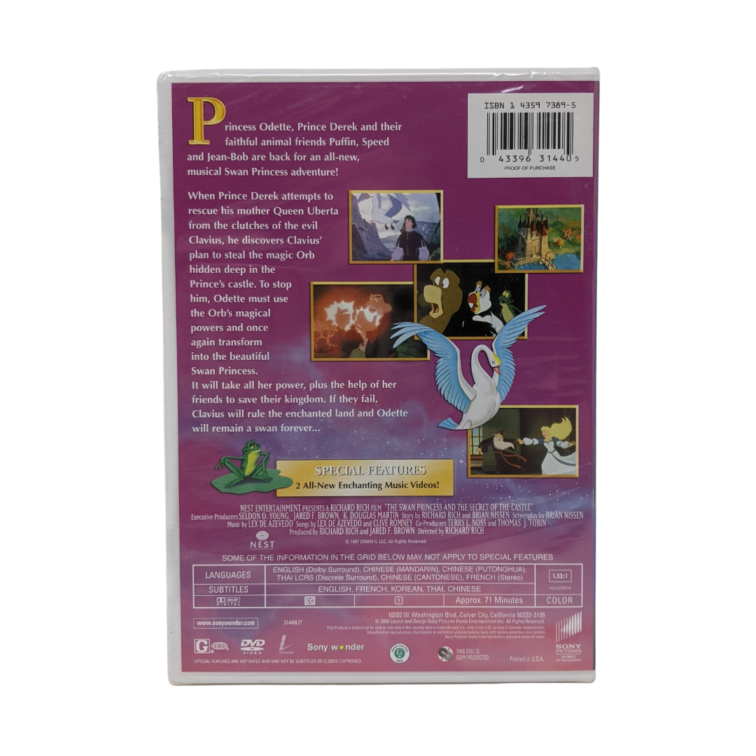 The Swan Princess And the Secret of the Castle DVD