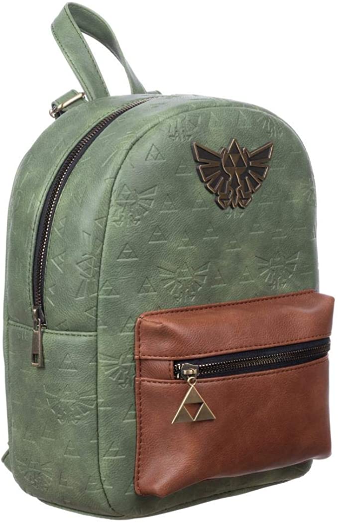 Bioworld Zelda Video Game Green and Brown Mini Backpack