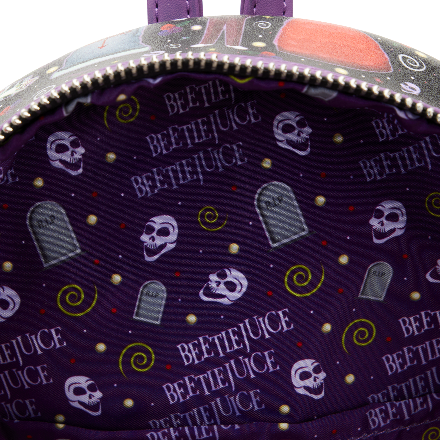 Loungefly Beetlejuice Icons All-Over-Print Mini Backpack