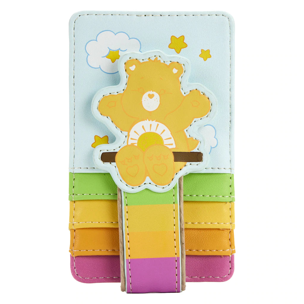 Loungefly Care Bears Funshine Bear Rainbow Swing Card Holder