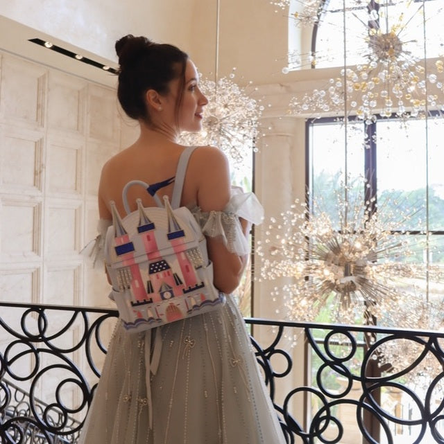 danielle nicole faux leather backpack Danielle Nicole Sleeping Beauty Castle Backpack