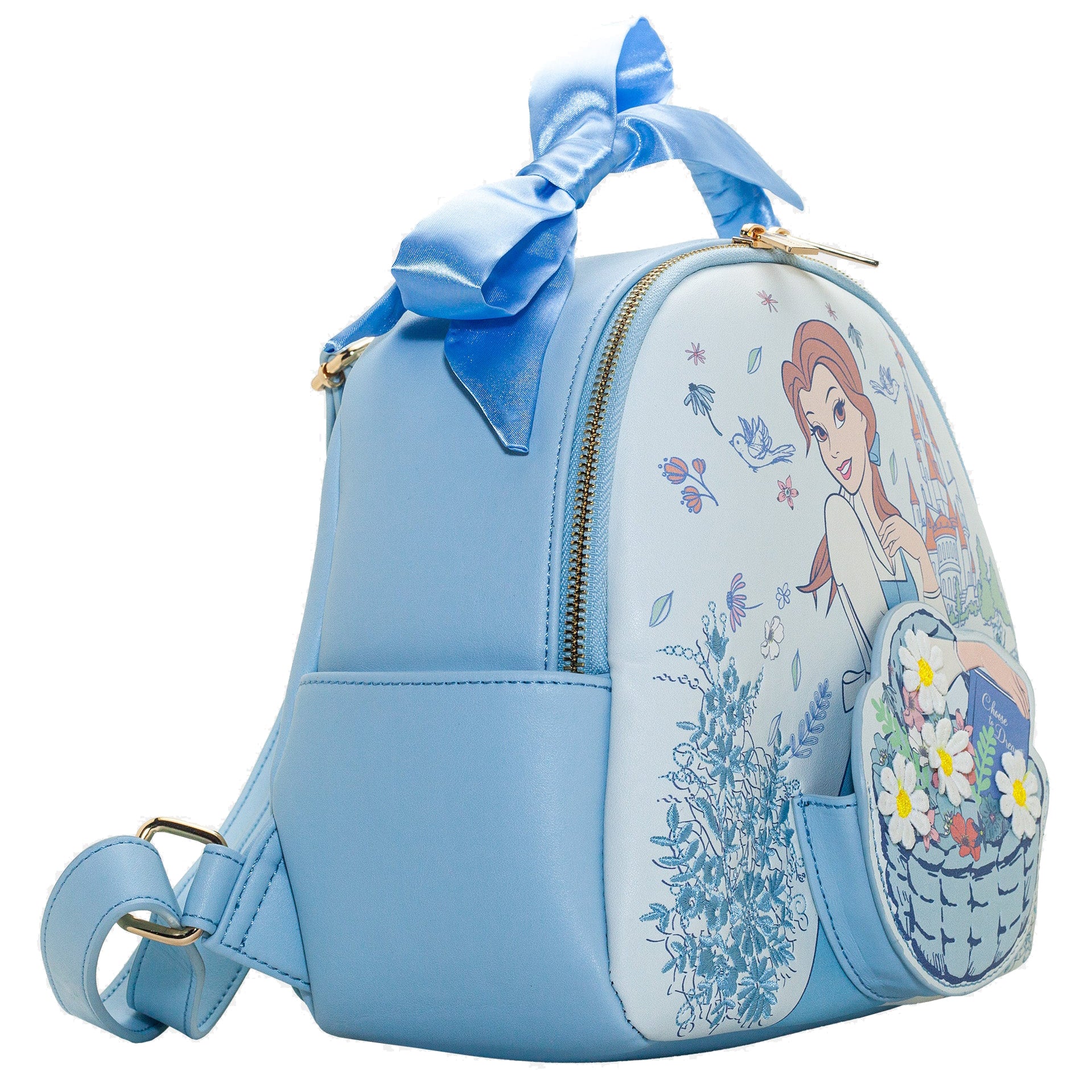 danielle nicole luca mini backpack Beauty and the Beast Belle Basket Backpack