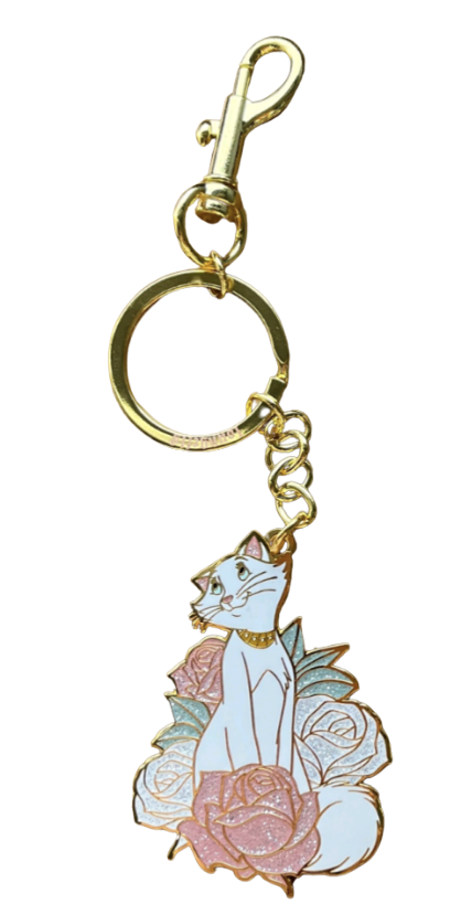 Loungefly Aristocats Duchess in Paris Floral Keychain (Exclusive)