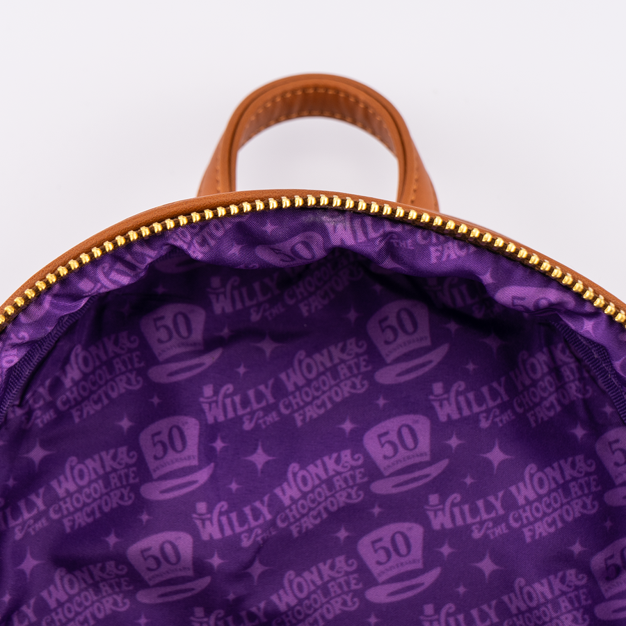 charlie panda mini backpack Loungefly Charlie Wonka and the Chocolate Factory 50th Anniversary Mini Backpack