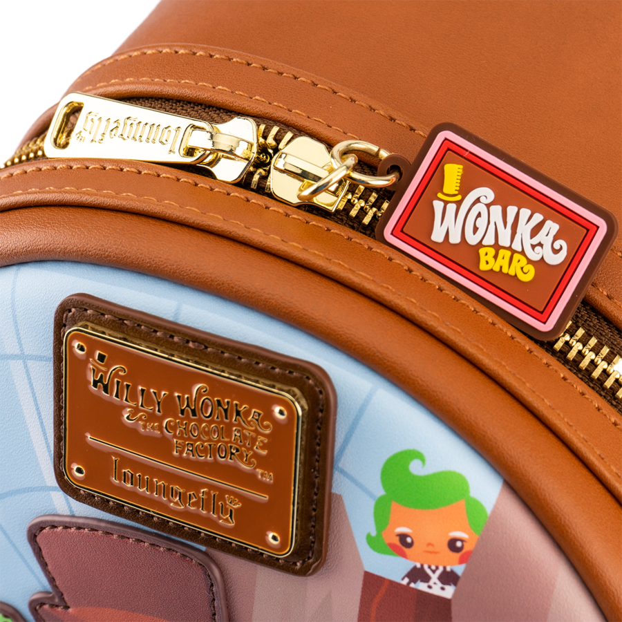 charlie panda mini backpack Loungefly Charlie Wonka and the Chocolate Factory 50th Anniversary Mini Backpack