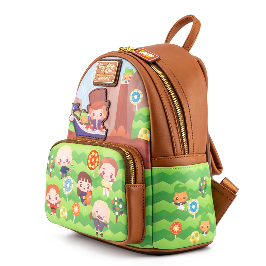 Loungefly Charlie Wonka and the Chocolate Factory 50th Anniversary Mini Backpack