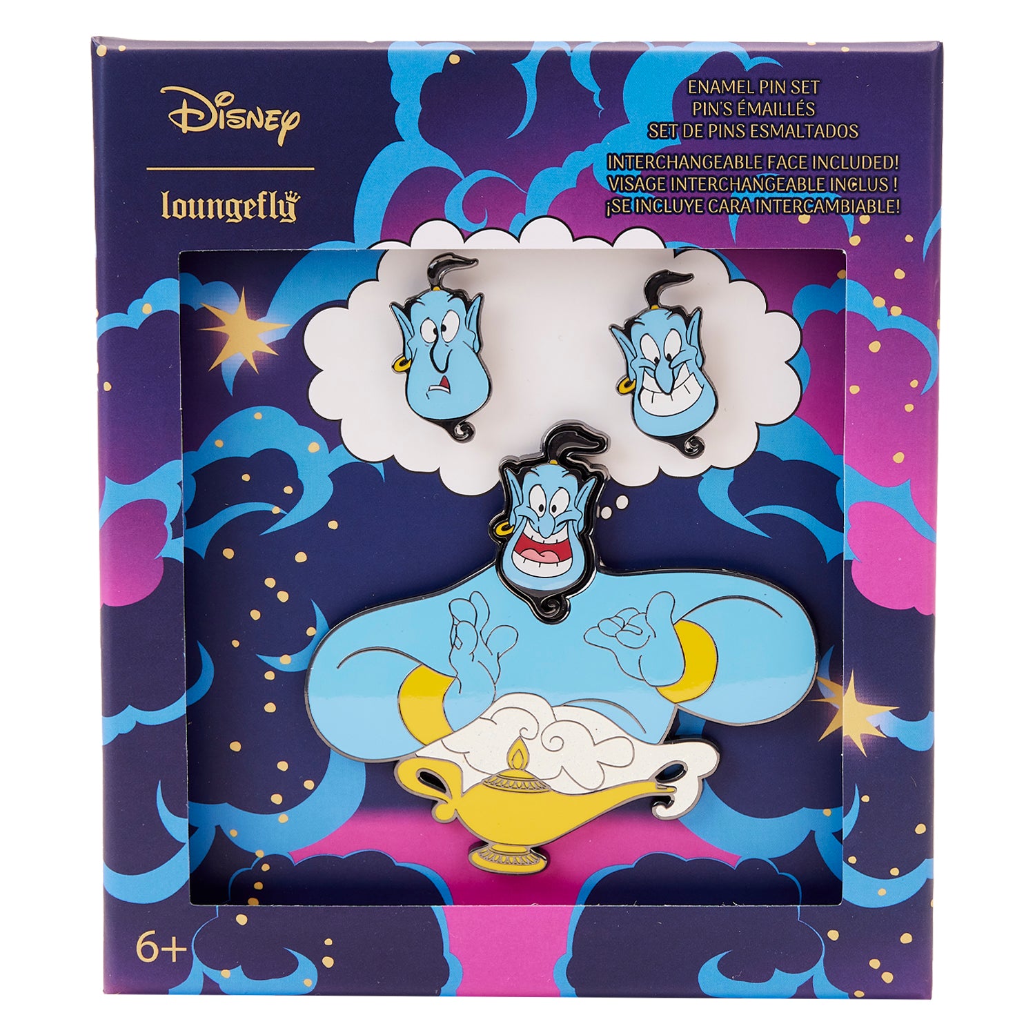 Loungefly Disney Aladdin Genie Mixed Emotions Pin Set – Circle Of