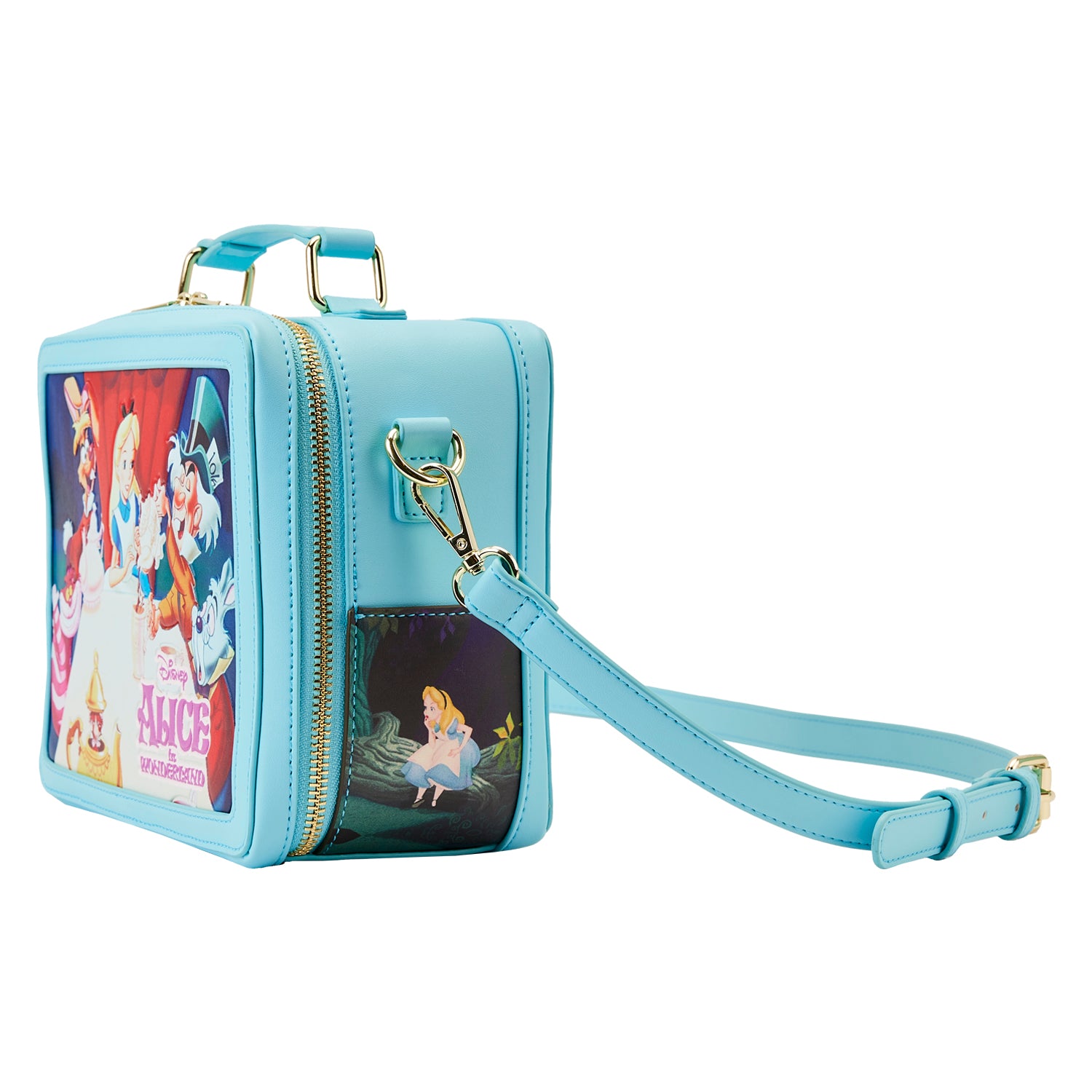 Loungefly Disney Alice in Wonderland Classic Movie Lunch Box Crossbody Bag