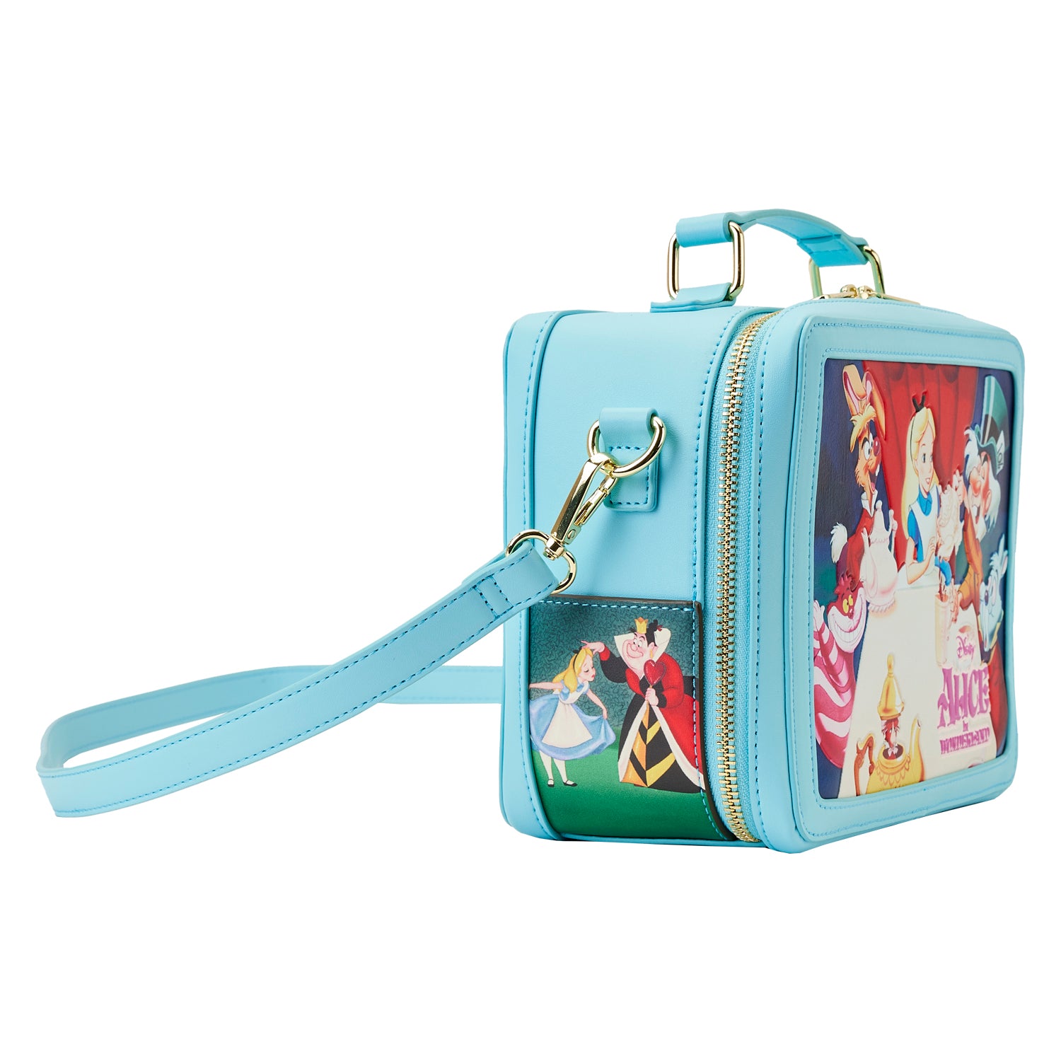 Loungefly Disney Alice in Wonderland Classic Movie Lunch Box Crossbody Bag