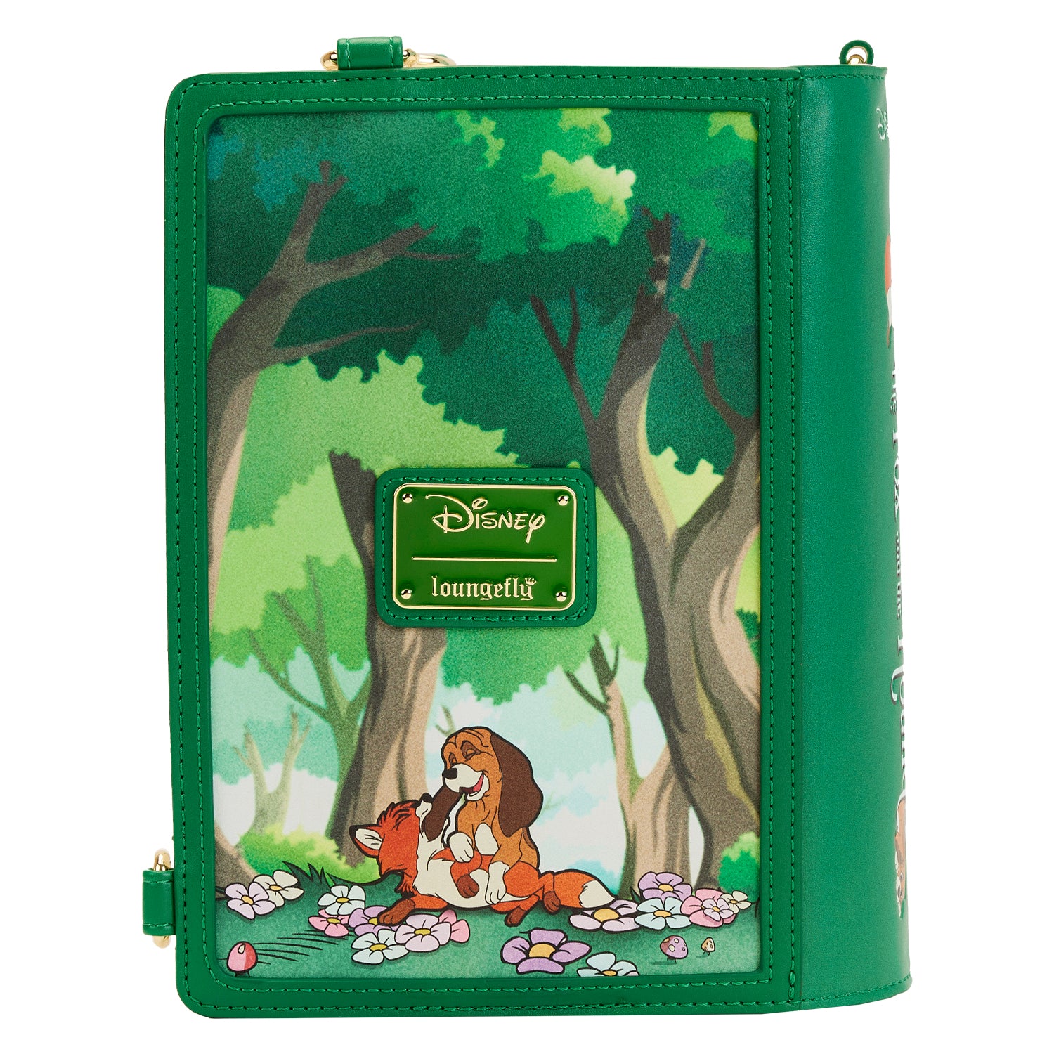 Loungefly Disney Classic Books Fox and the Hound Convertible Crossbody Bag