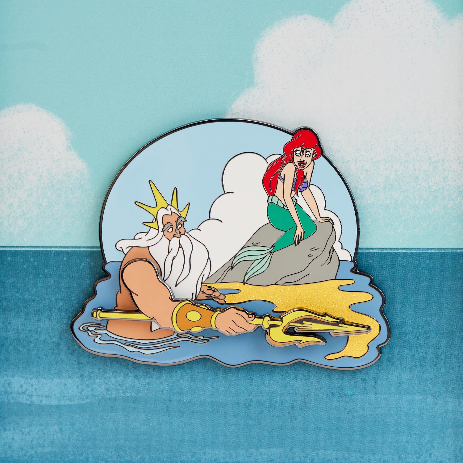 Loungefly Disney Little Mermaid Tritons Gift 3 Inch Collector Box Pin