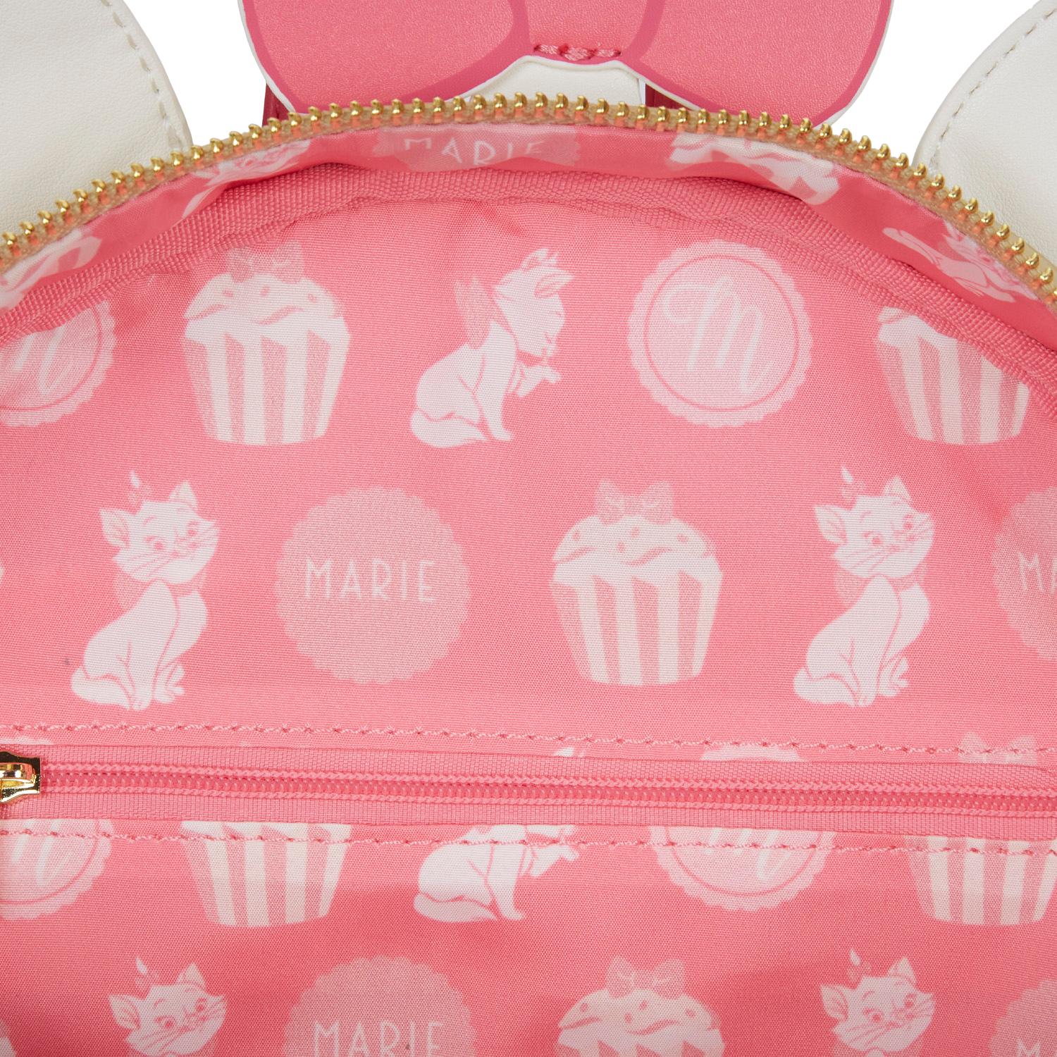 disney marie mini backpack Loungefly Aristocats Cosplay Marie flaunts glittered bows on her collar and head Disney Marie Sweets Mini Backpack