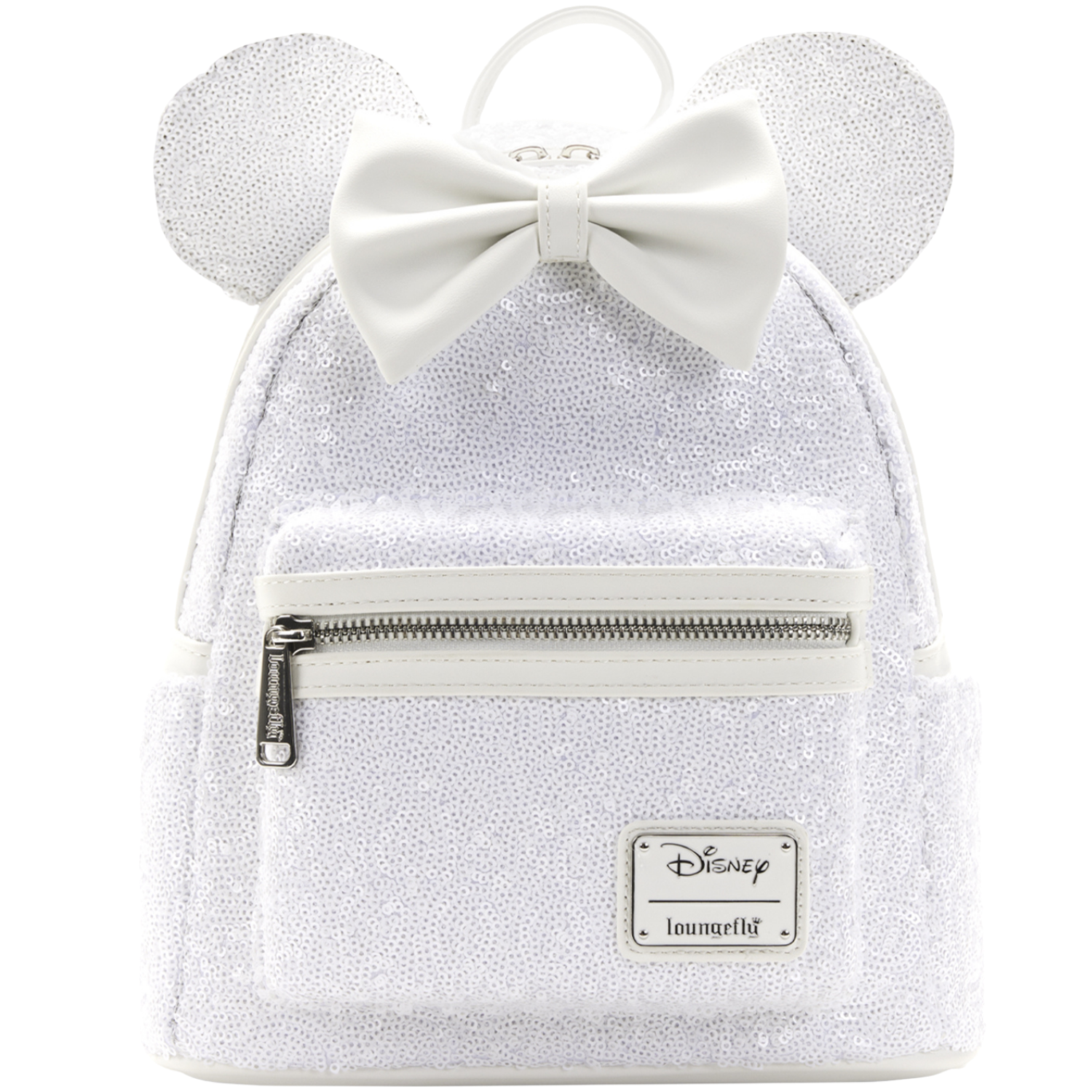 iridescent sequin mini backpack Minnie Mouse Ears Bow Blue Get Lojos Mojo Create sweet styles inspired by everyones favourite Disney fashionista Loungefly Exclusive Disney Minnie Mouse