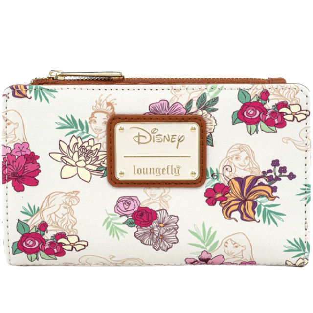 Loungefly Disney Princesses Floral Faux Leather Wallet