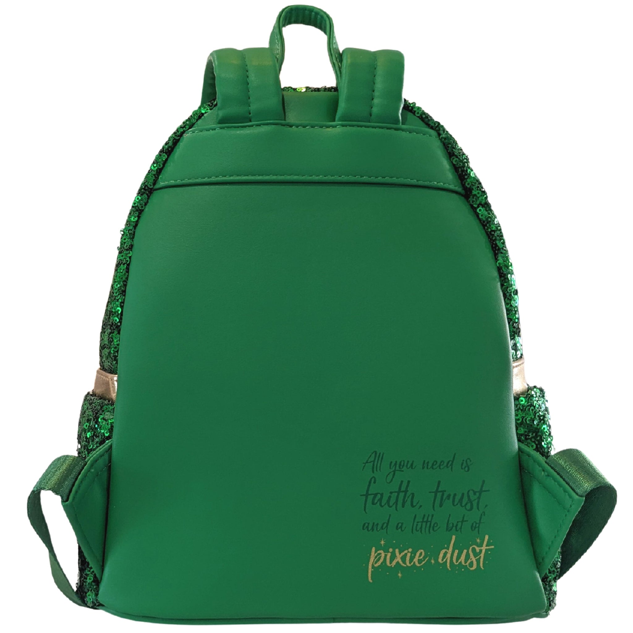 emerald green mini backpack Loungefly Tinkerbell Emerald Green Sequin Mini Backpack Exclusive – Circle Of Hope Boutique