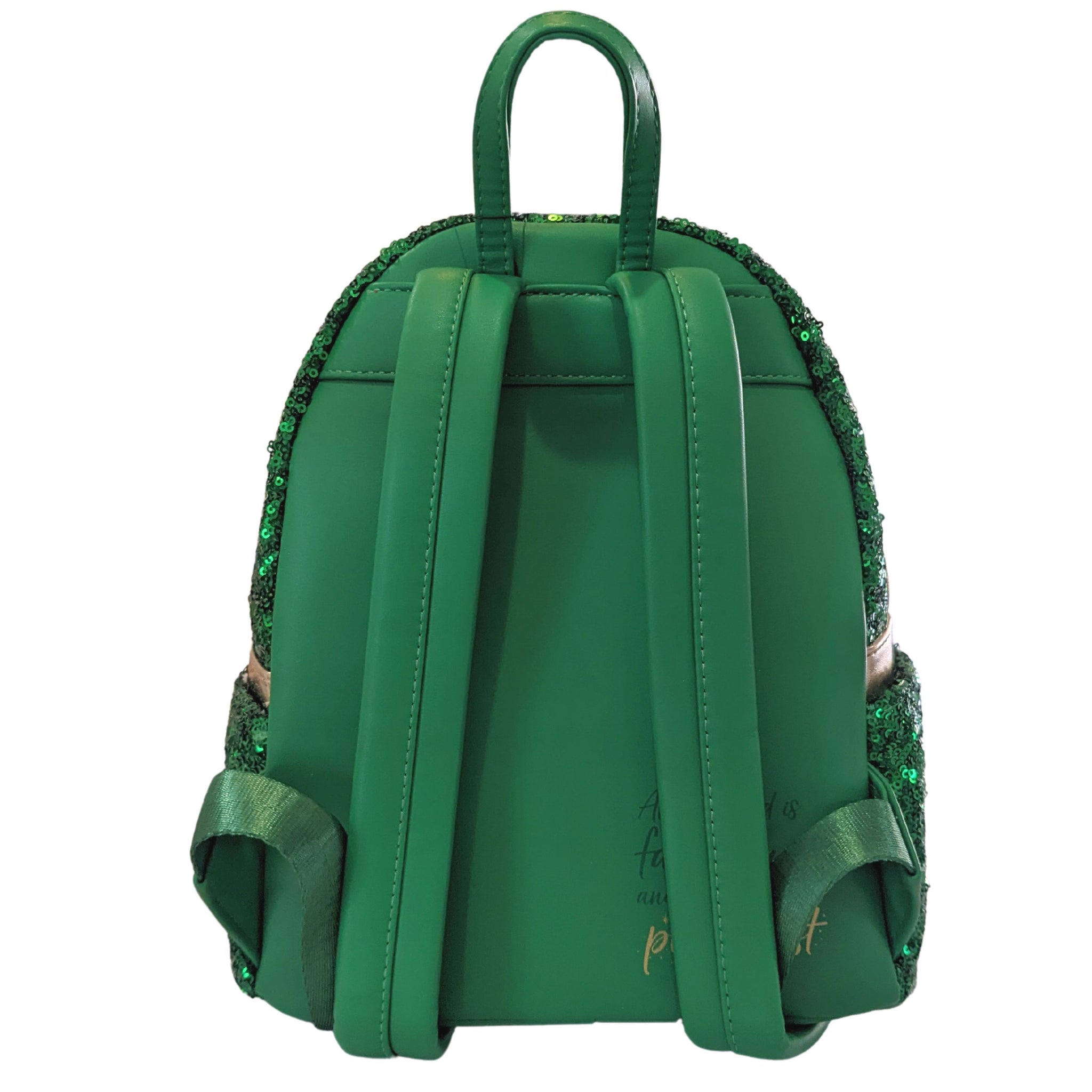 Loungefly Tinkerbell Emerald Green Sequin Mini Backpack Exclusive