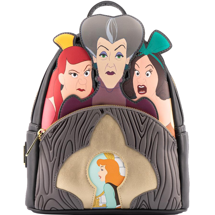 Loungefly Disney Villains Scene Evil Stepmother and Stepsisters Mini Backpack