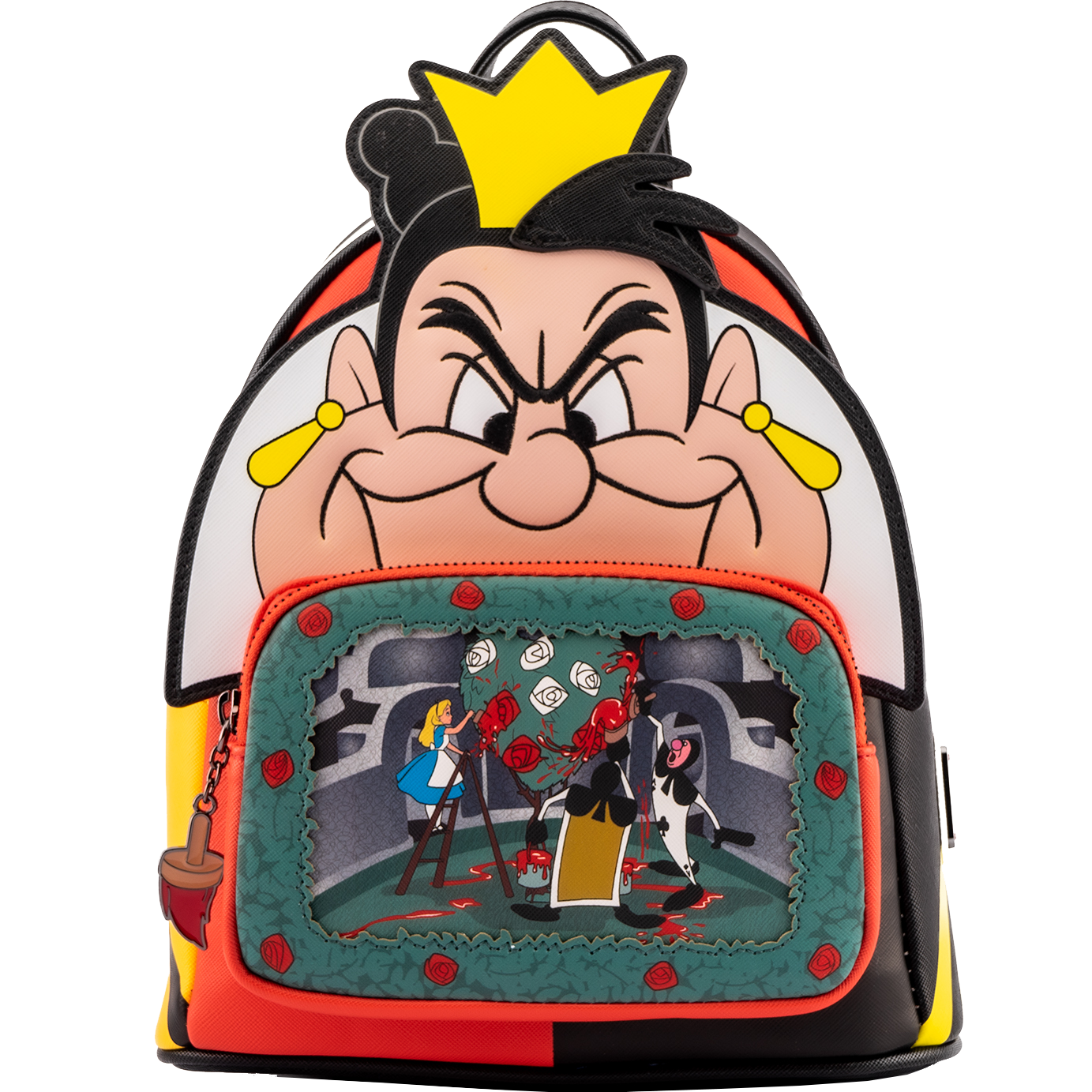 Loungefly Disney Villains Print Mini Faux authentic Leather Backpack