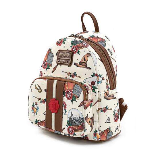 Loungefly Harry Potter Tattoo AOP Mini Backpack