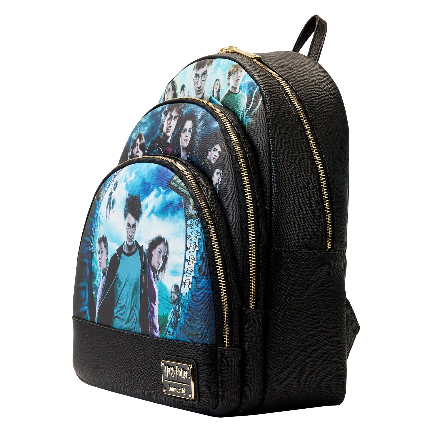 HARRY POTTER - SAC À DOS TRIPLE POCHE DE SERIE TRILOGY 2 - LOUNGEFLY HARRY POTTER - SAC À DOS TRIPLE POCHE DE SERIE TRILOGY 2 - LOUNGEFLY