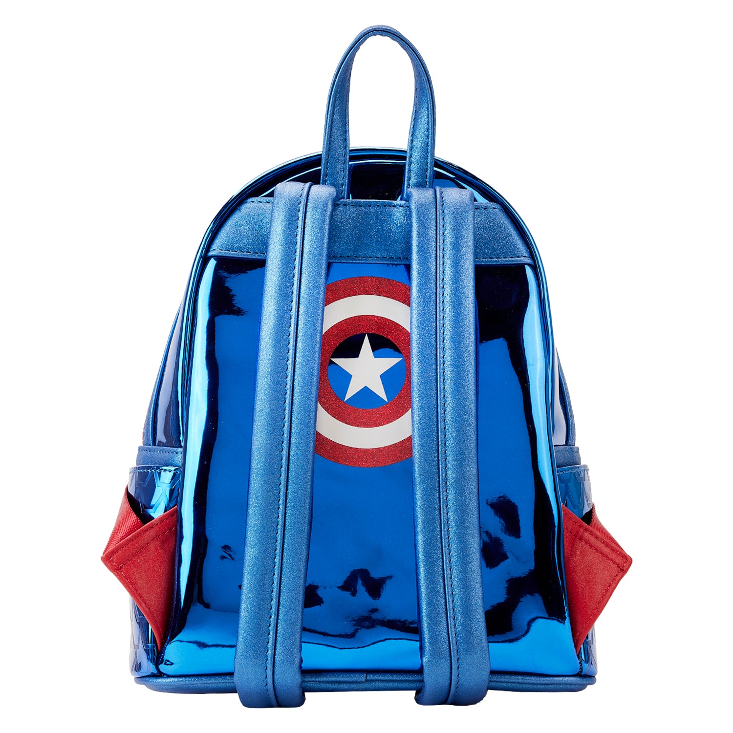 Marvel Mini Backpack Captain America Metallic Cosplay Loungefly