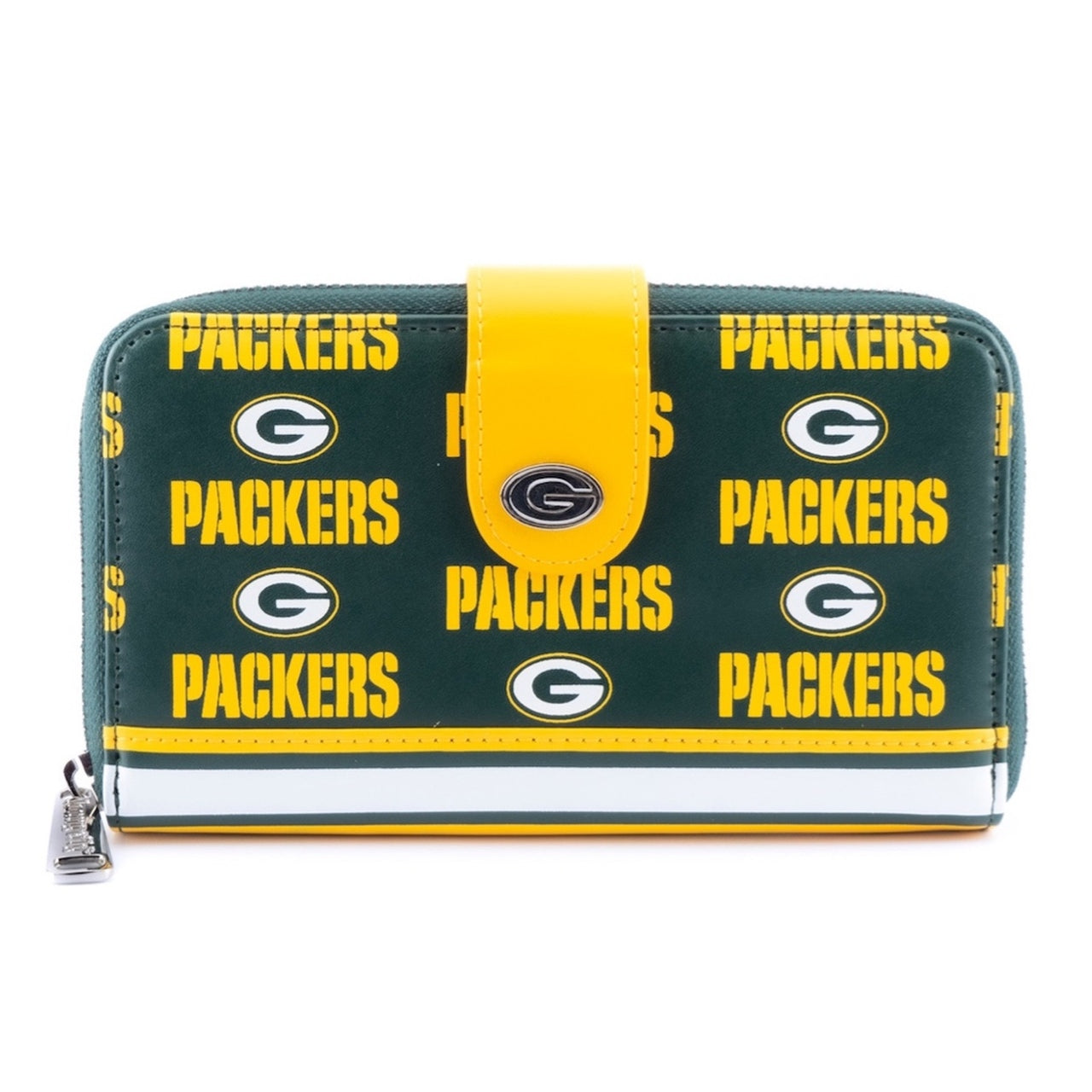 Loungefly NFL Greenbay Packers Logo All-over-print Bifold Wallet