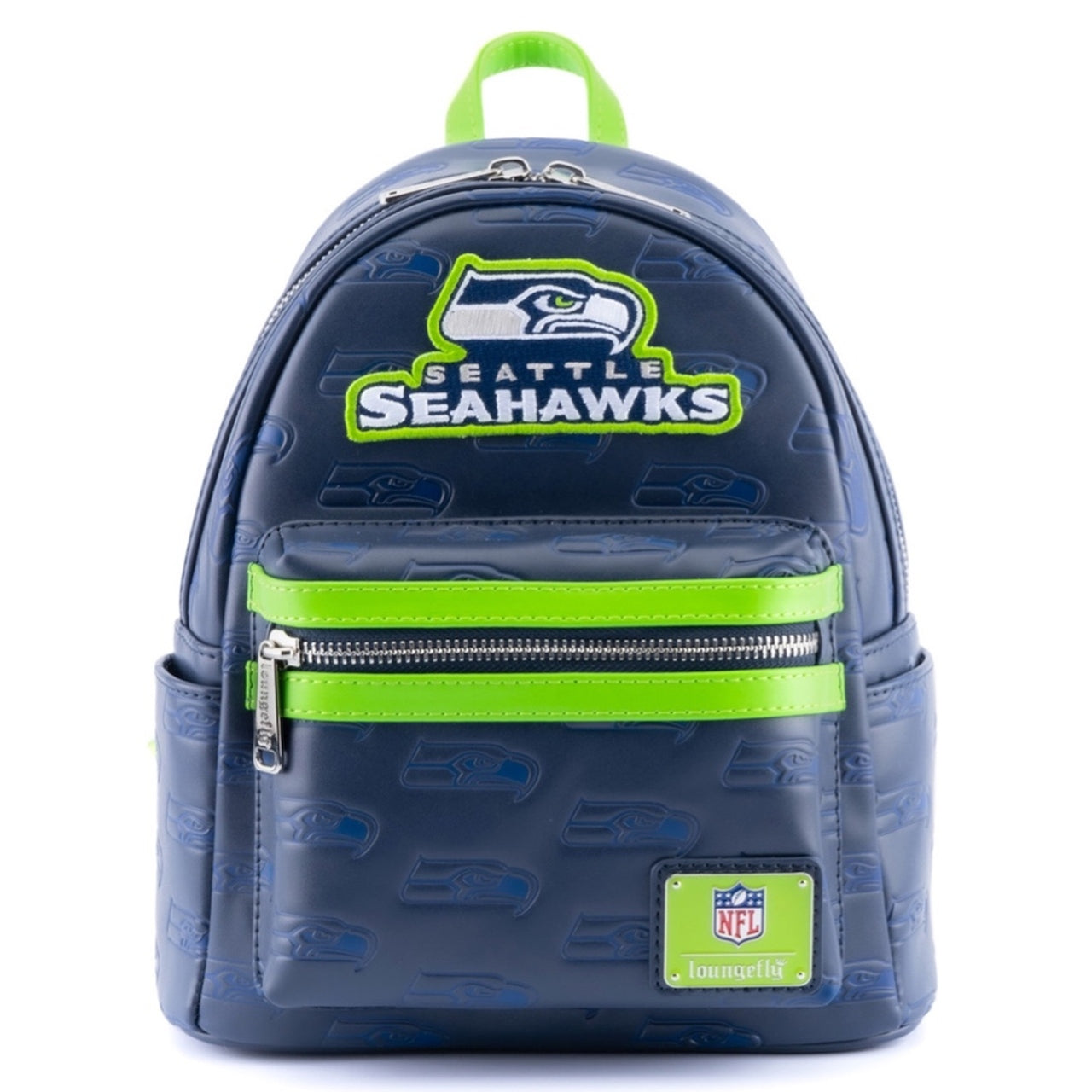 Loungefly NFL Seahawks Logo All-Over-Print Mini Backpack