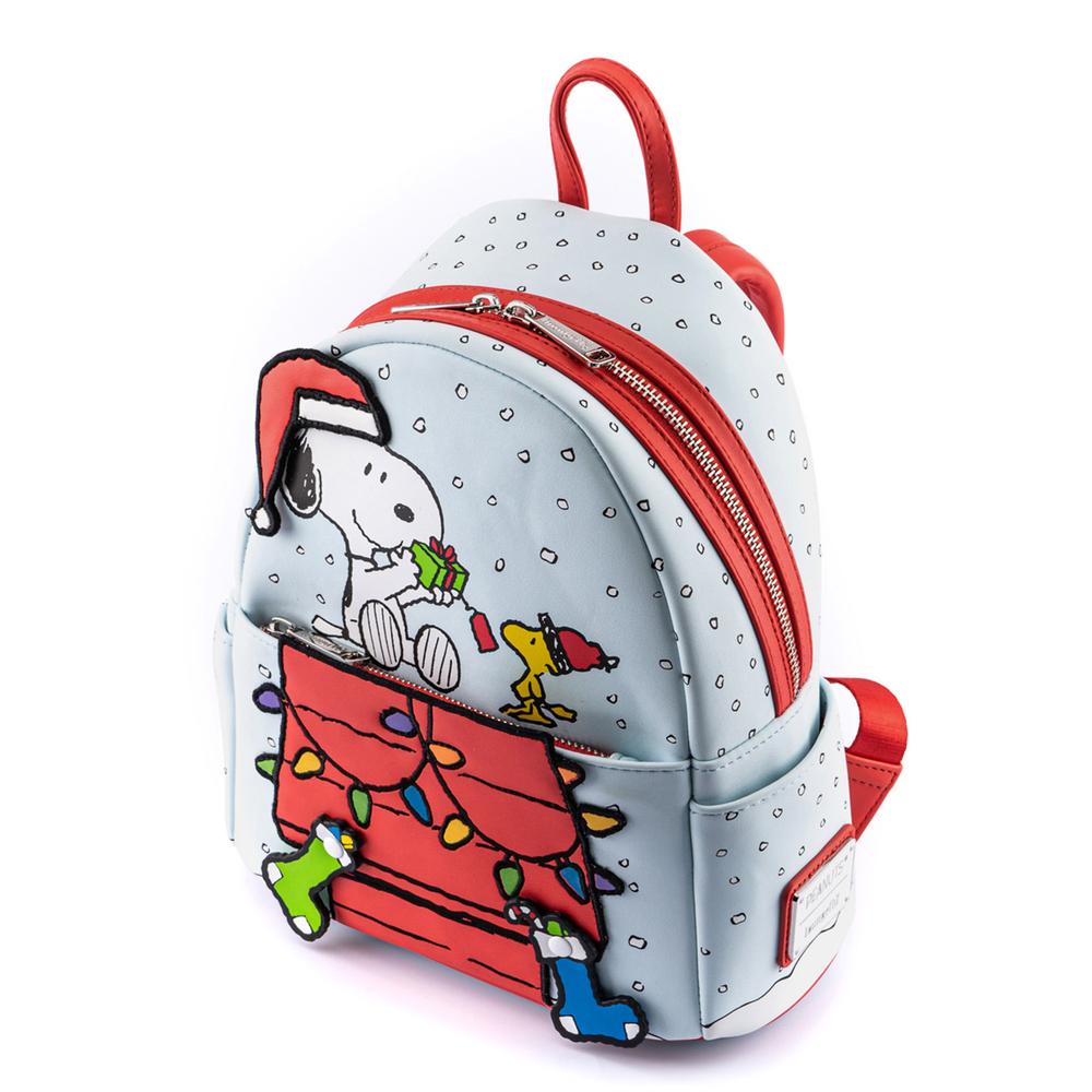 Loungefly Peanuts Gift Giving Snoopy and Woodstock Mini Backpack