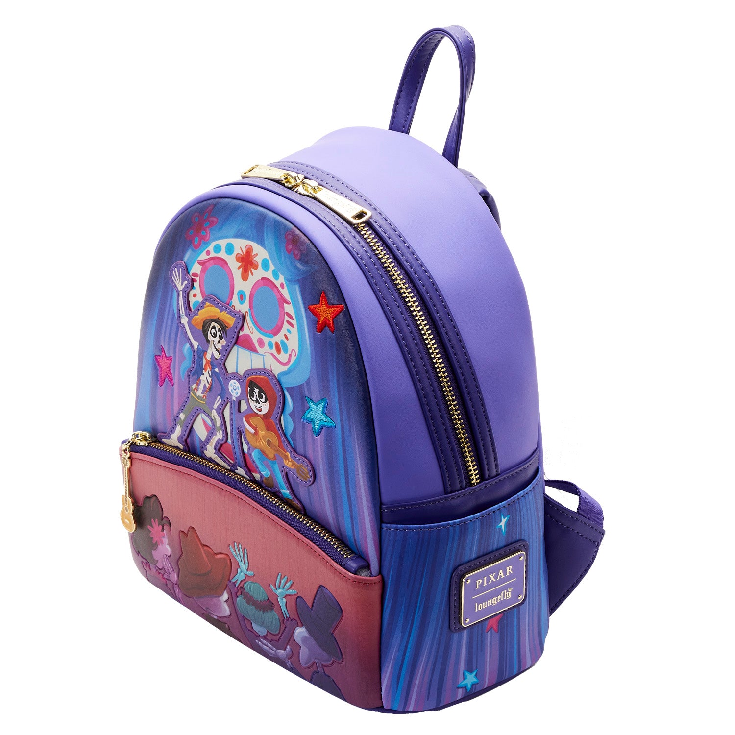 Loungefly Pixar Moments Miguel and Hector Performance Mini Backpack