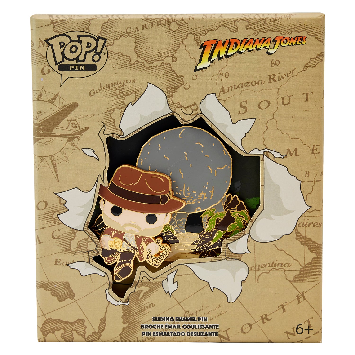 Loungefly Pop Indiana Jones Boulder 3 Inch Pin
