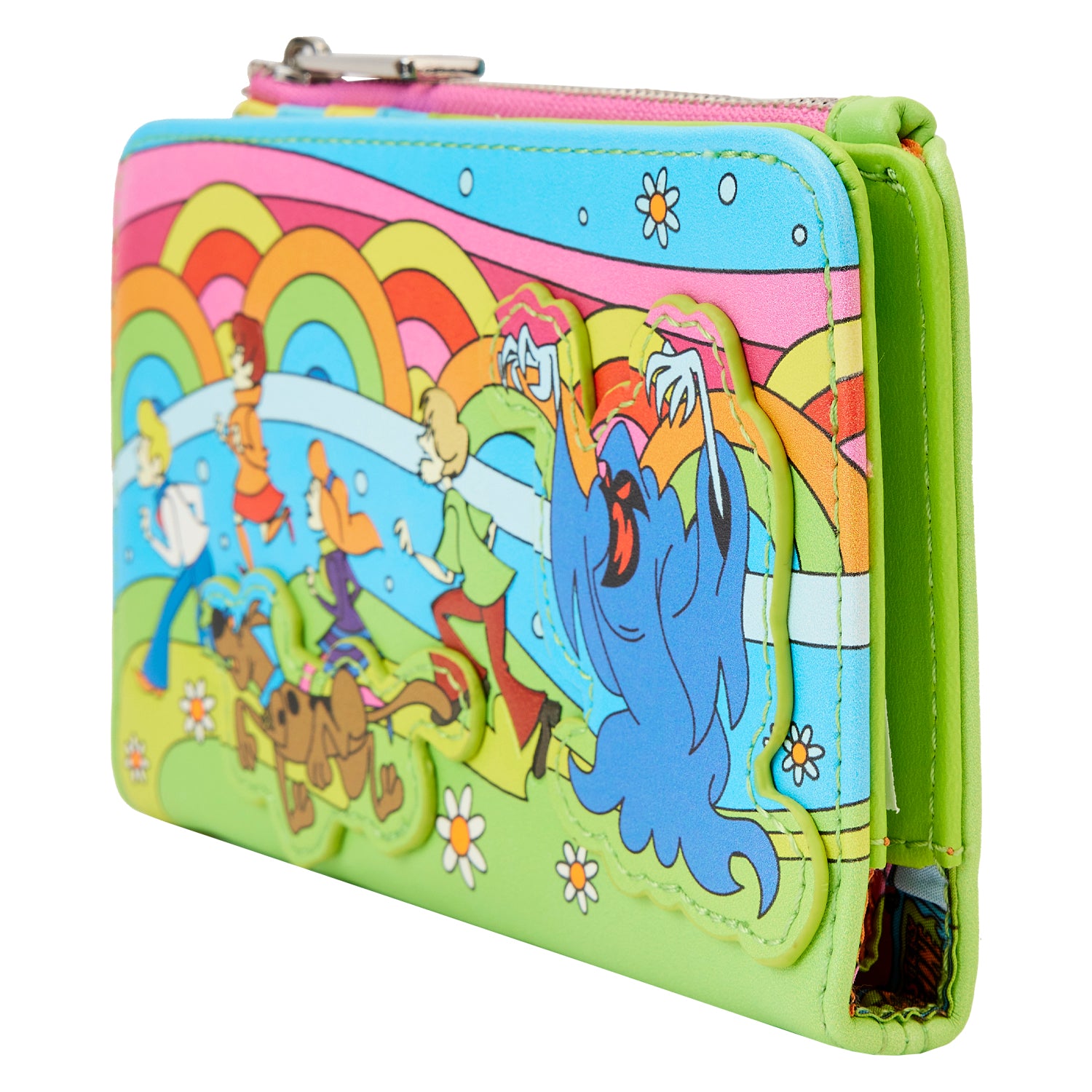Loungefly Scooby Doo Psychedelic Monster Chase Glow-in-the-Dark Flap Wallet