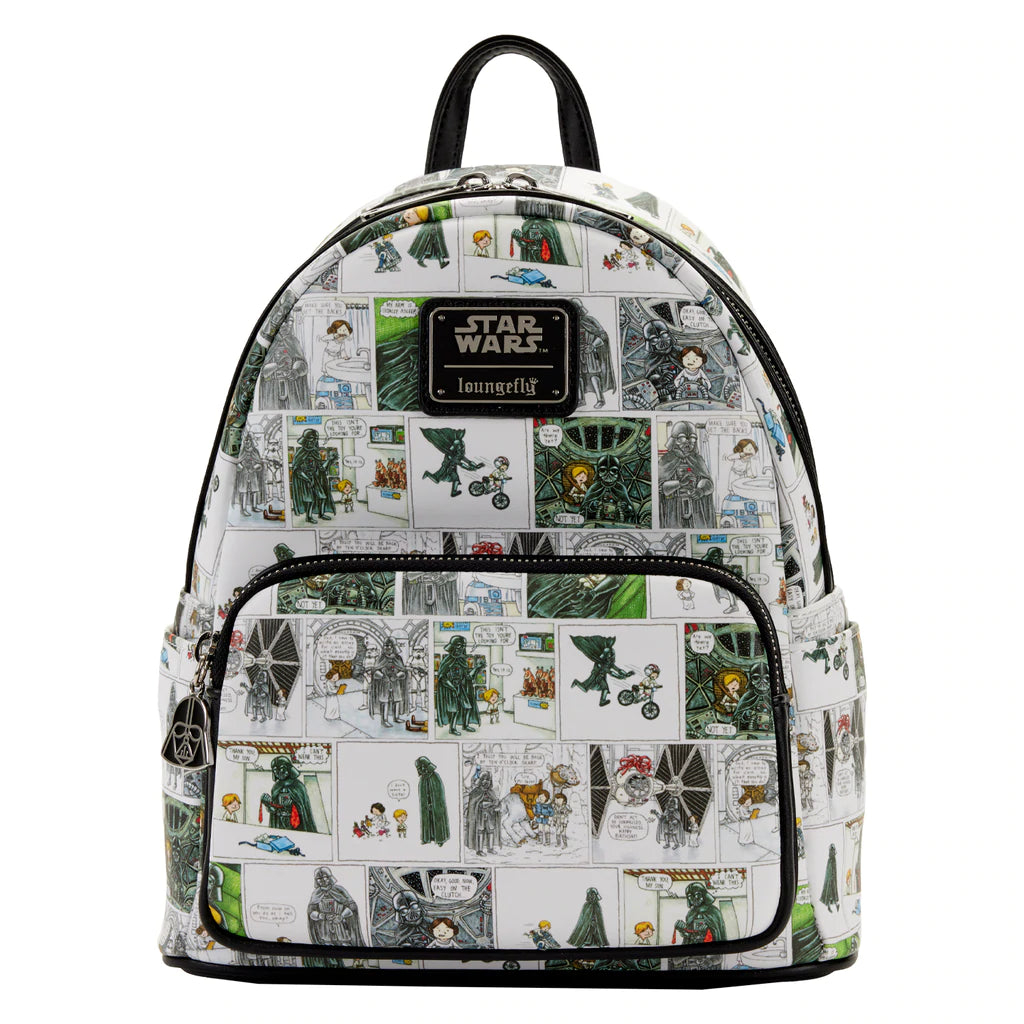 Loungefly Star Wars Darth Vader Comic Strip Mini Backpack