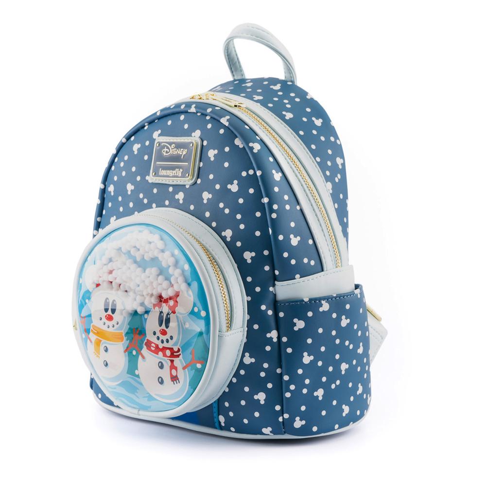 Disney Loungefly Mini Backpack - Mickey and Minnie Winter Skate Scene 
