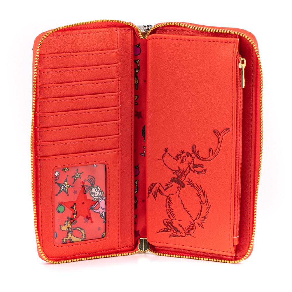 Loungefly Dr. Seuss The Grinch Loves The Holidays Ziparound Wallet