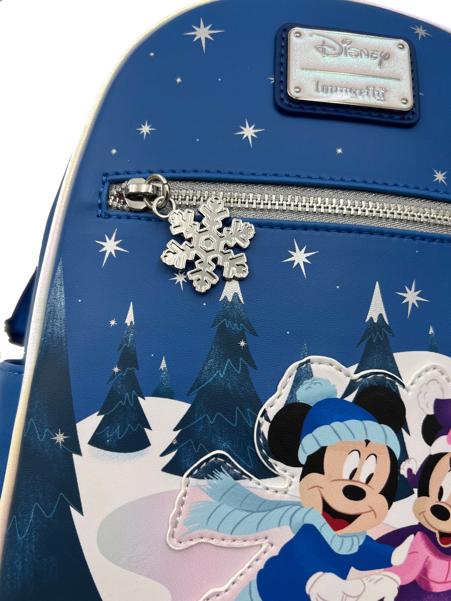 disney winter mini backpack Loungefly Mickey & Minnie Winter Skating Scene Mini Backpack (Exclusiv – Circle Of Hope Boutique