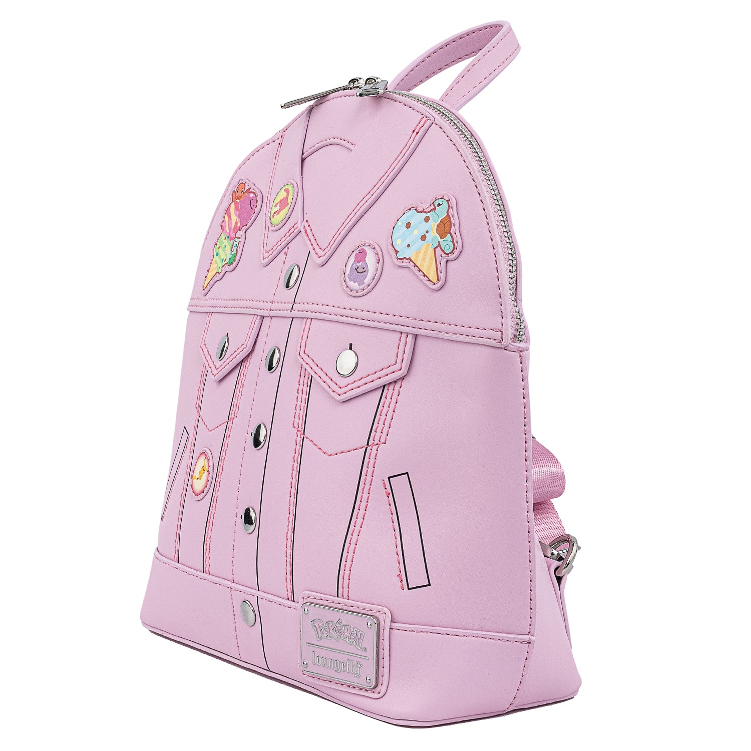 Loungefly Pokemon Ice Cream Denim Jacket Convertible Mini Backpack