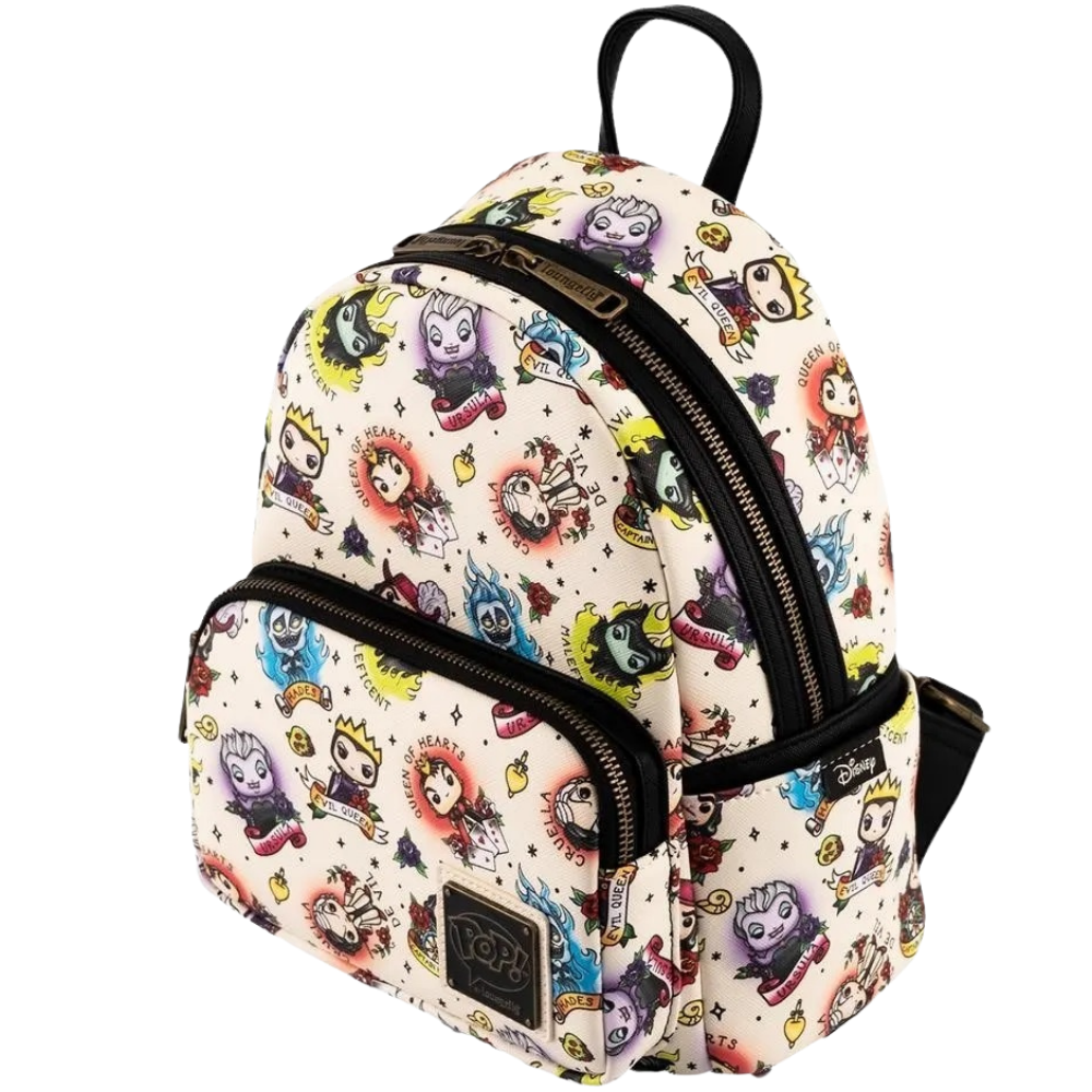 funko pop by loungefly disney villains tattoo mini backpack Disney Pop! by Loungefly Villains Tattoo Art Mini-Backpack