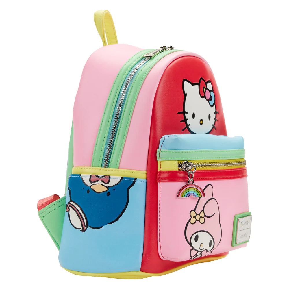 Loungefly Hello Kitty and Friends Color Block Mini Backpack