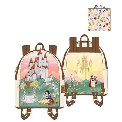 Loungefly Alice in Wonderland Queen of Hearts Castle Mini Backpack, Women's, Size: One size, White