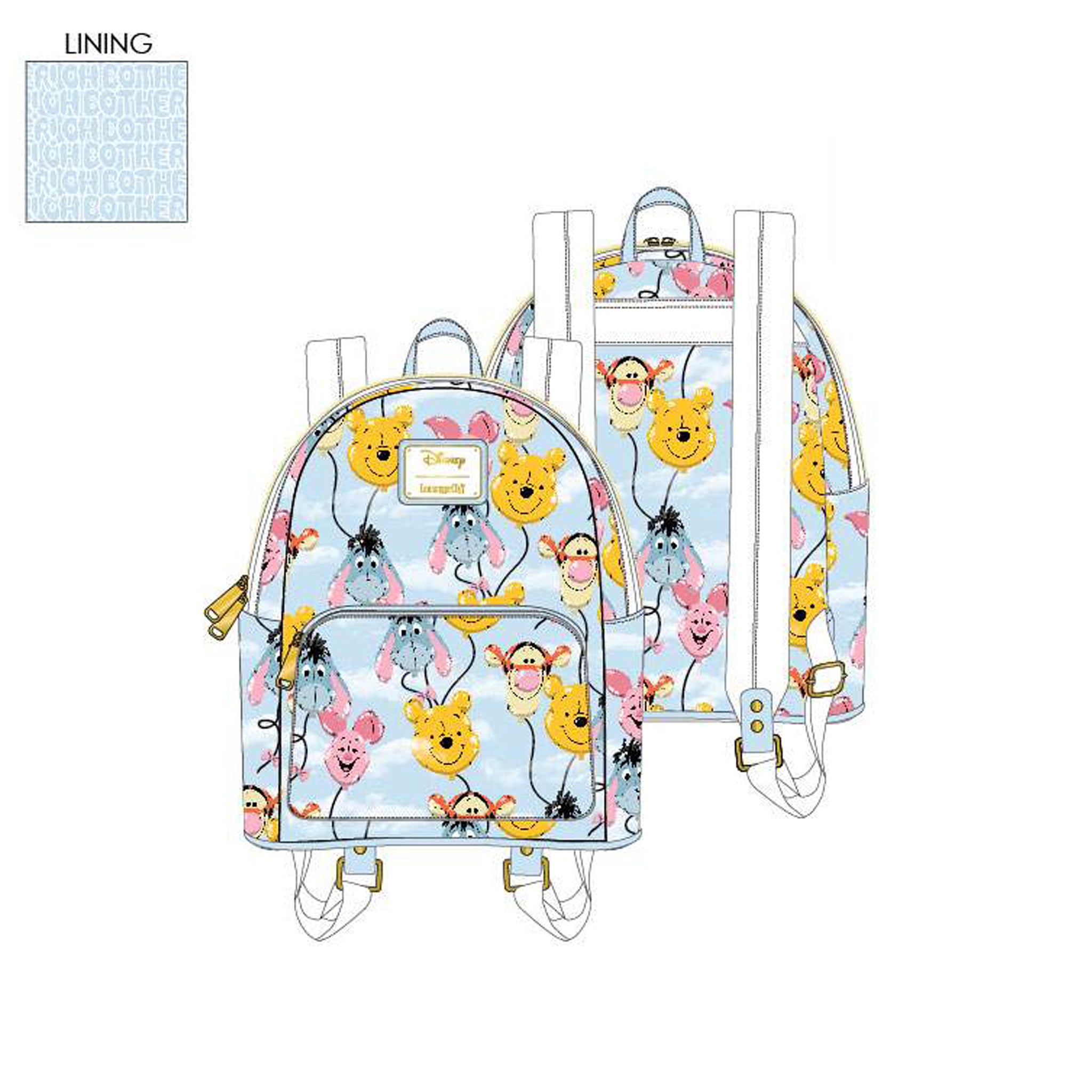 disney winnie the pooh balloon friends mini backpack Winnie the Pooh Balloon Friends Mini Backpack