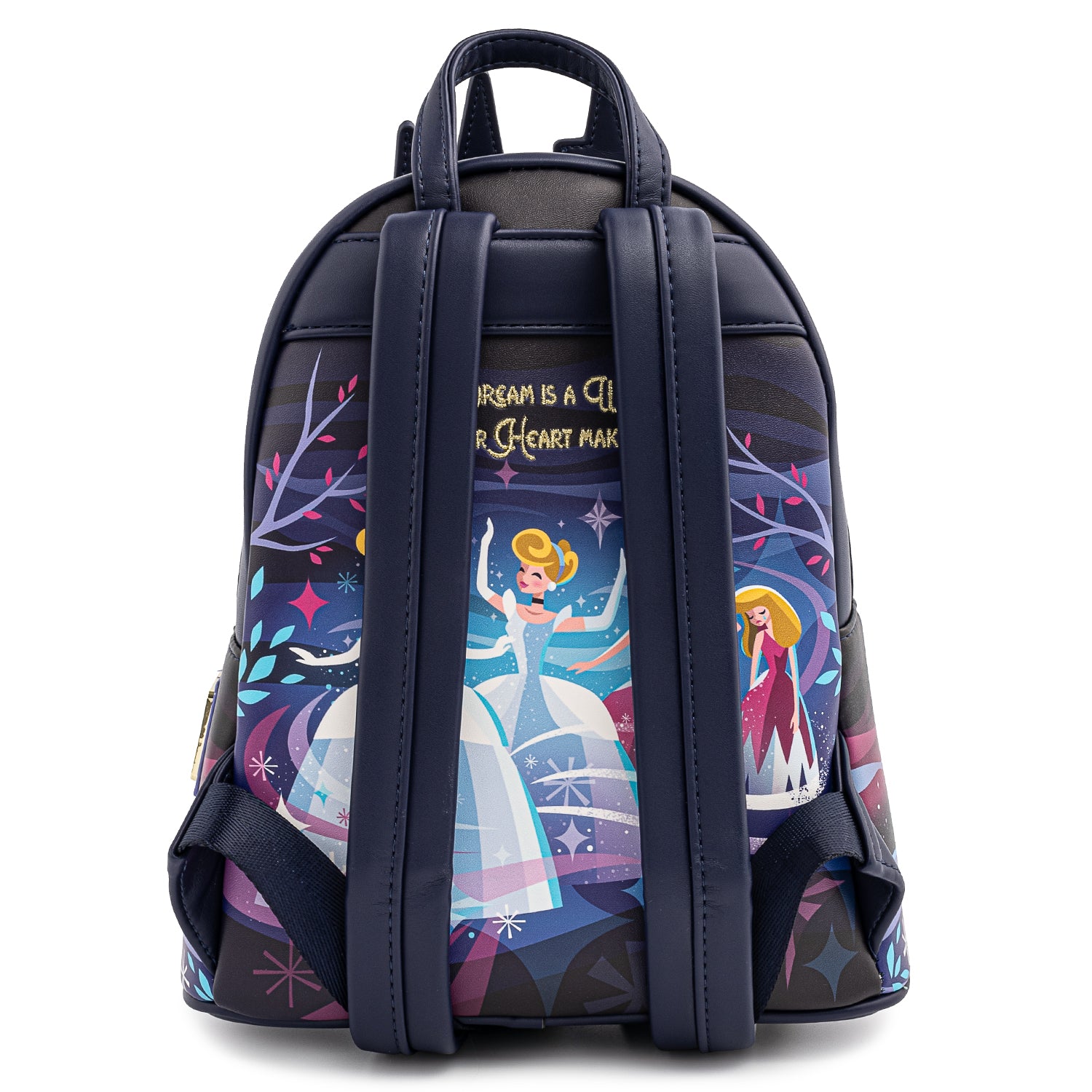 Loungefly Disney Cinderella Castle Mini Backpack Glow in the Dark Bag
