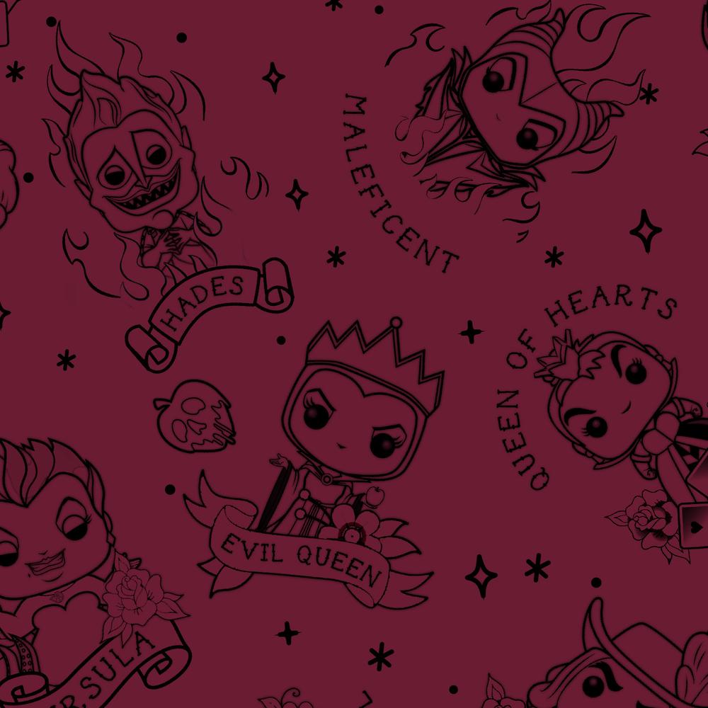 funko pop by loungefly disney villains tattoo mini backpack Disney Pop! by Loungefly Villains Tattoo Art Mini-Backpack