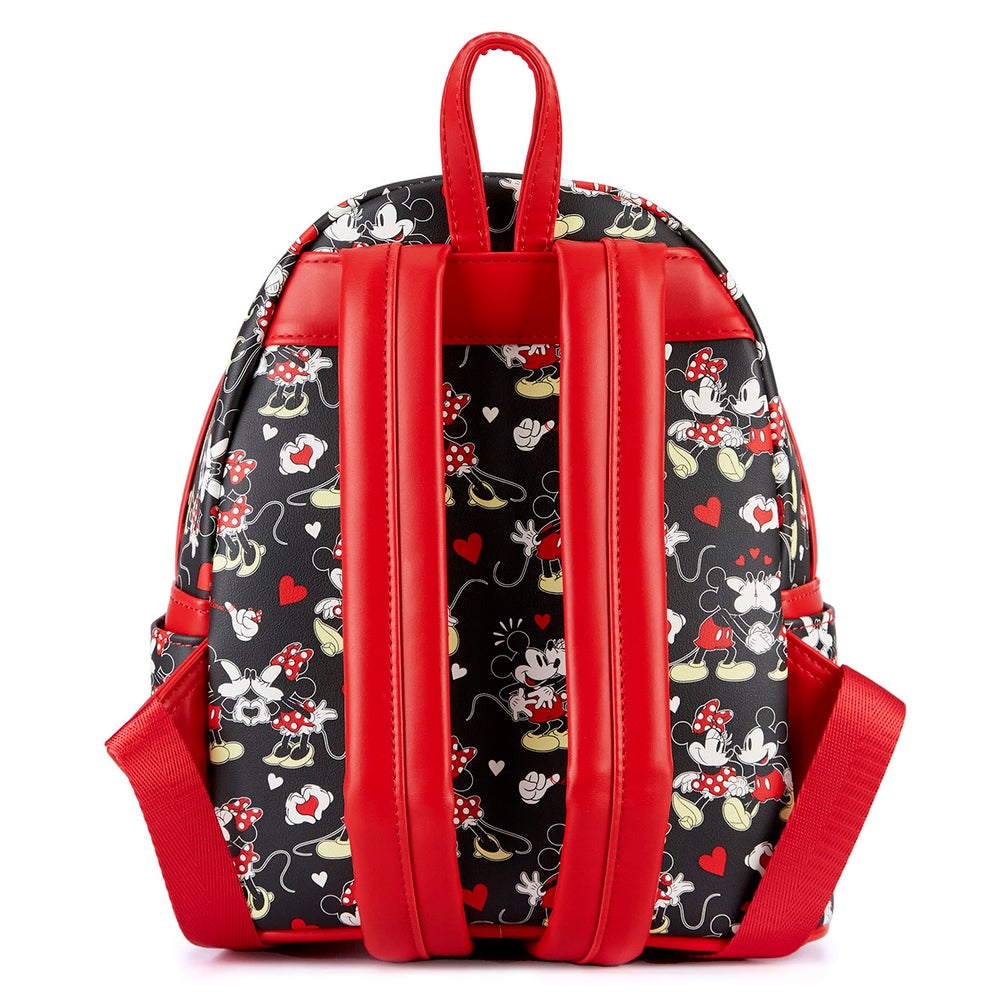 Loungefly, Bags, Disney Heart Logo Minnie Mouse Loungefly Denim Backpack