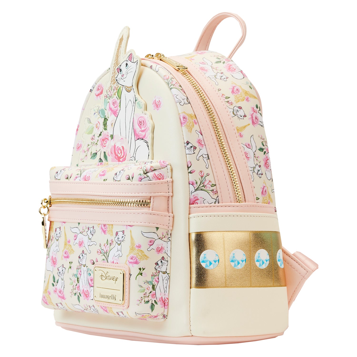 Loungefly Disney Alice in Wonderland Character Floral Print Mini-Backpack