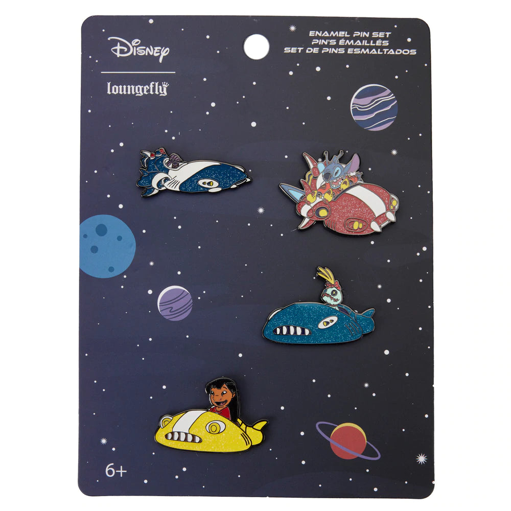 Loungefly Lilo & Stitch Space Adventure 4pc Pin Set