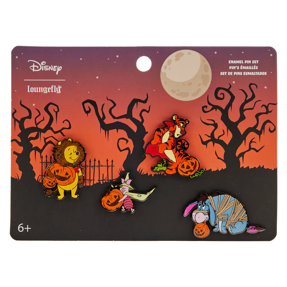 Loungefly Winnie the Pooh Halloween 4Pc Pin Set