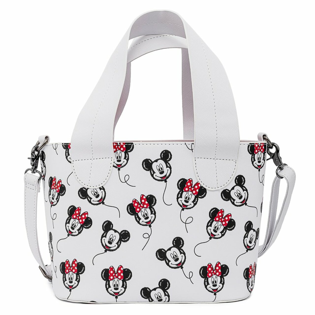 Loungefly Disney Mickey Minnie Mouse Balloons AOP Handbag