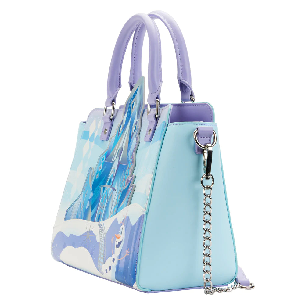 Disney Discovery- Frozen Silver Glitter Embossed Handbag