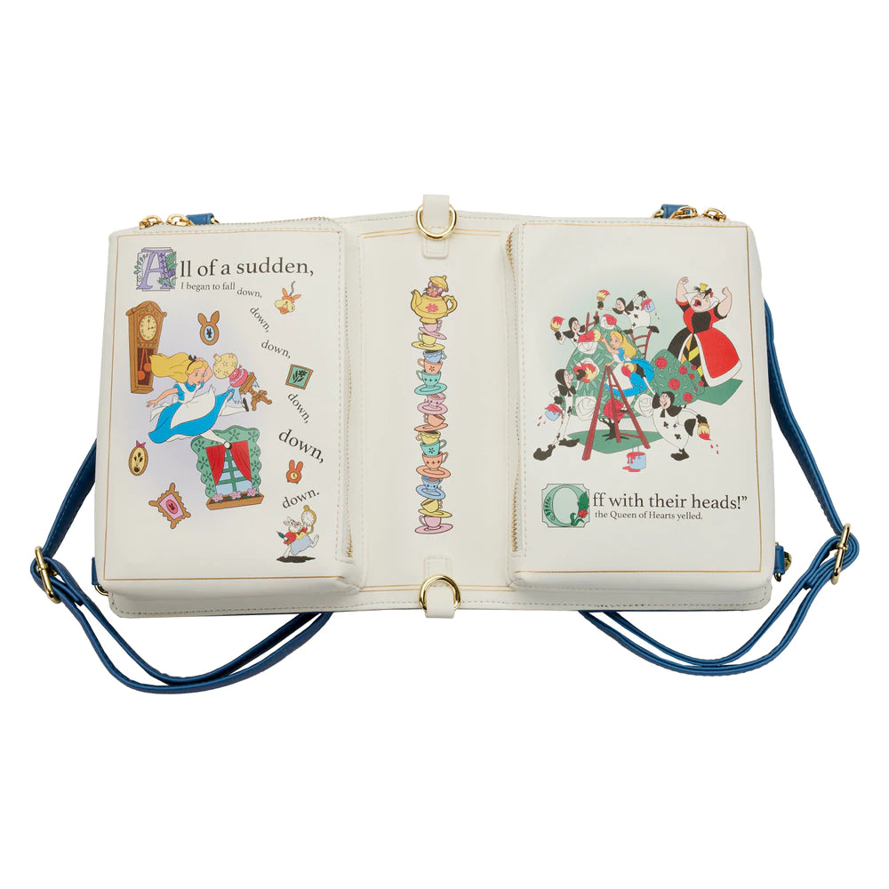 Loungefly Disney Alice in Wonderland Classic Book Convertible Backpack